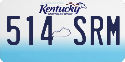 KY license plate 514SRM