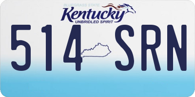 KY license plate 514SRN