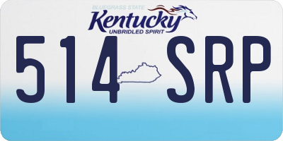 KY license plate 514SRP
