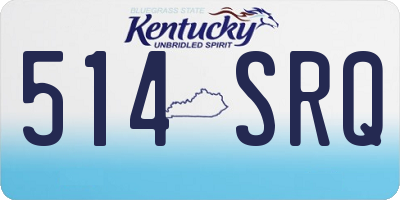 KY license plate 514SRQ