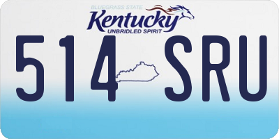 KY license plate 514SRU