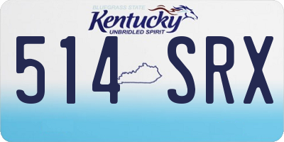 KY license plate 514SRX