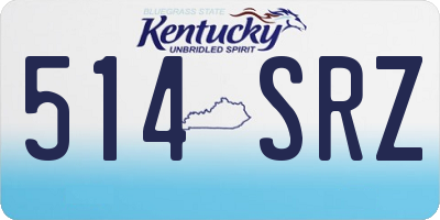KY license plate 514SRZ