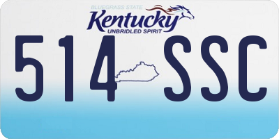 KY license plate 514SSC