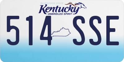 KY license plate 514SSE