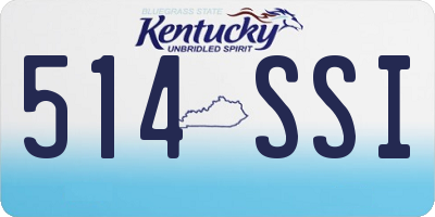 KY license plate 514SSI