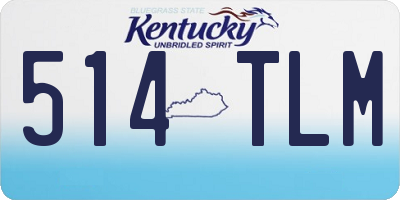 KY license plate 514TLM