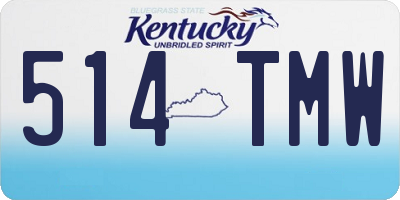 KY license plate 514TMW