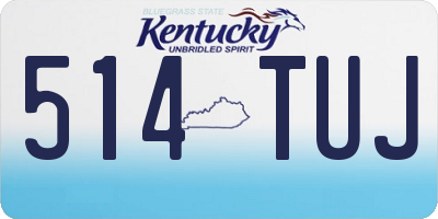 KY license plate 514TUJ