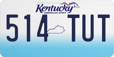 KY license plate 514TUT