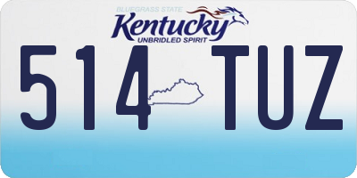KY license plate 514TUZ