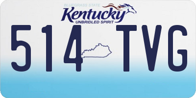 KY license plate 514TVG