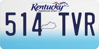 KY license plate 514TVR