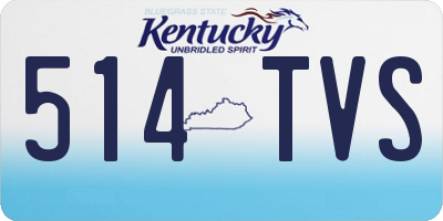 KY license plate 514TVS