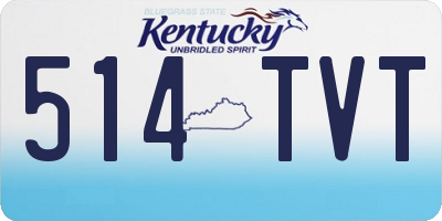 KY license plate 514TVT