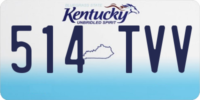 KY license plate 514TVV