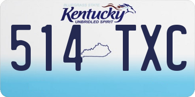 KY license plate 514TXC