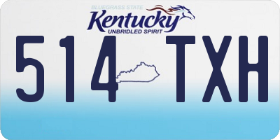 KY license plate 514TXH