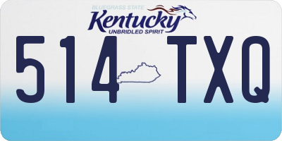 KY license plate 514TXQ