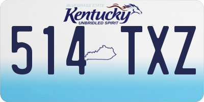 KY license plate 514TXZ