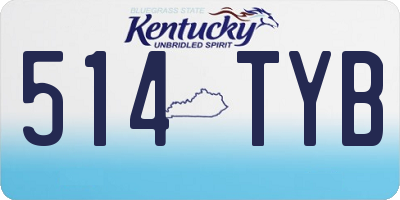 KY license plate 514TYB