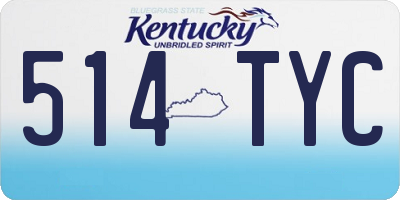 KY license plate 514TYC