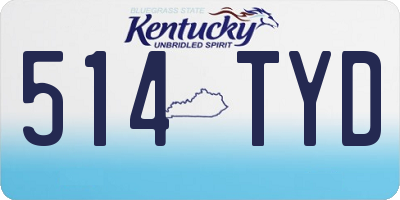 KY license plate 514TYD