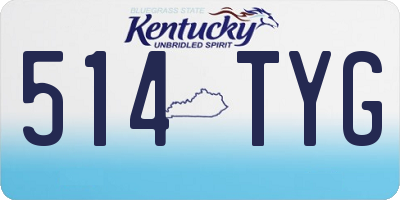 KY license plate 514TYG