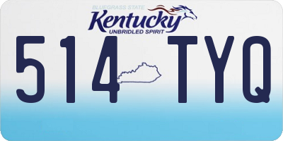KY license plate 514TYQ