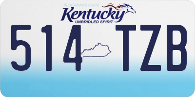 KY license plate 514TZB