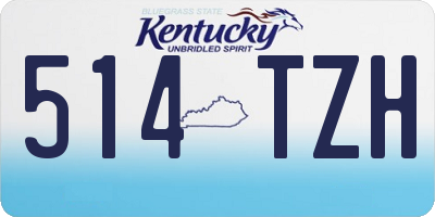 KY license plate 514TZH