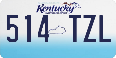 KY license plate 514TZL
