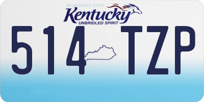 KY license plate 514TZP