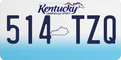 KY license plate 514TZQ