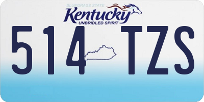 KY license plate 514TZS