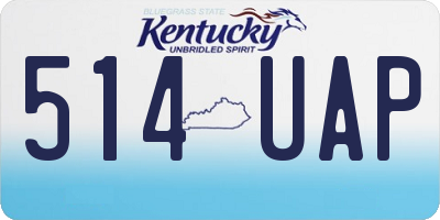 KY license plate 514UAP