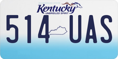 KY license plate 514UAS