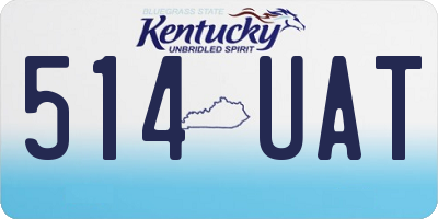 KY license plate 514UAT