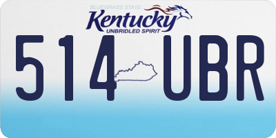 KY license plate 514UBR