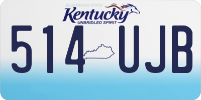 KY license plate 514UJB