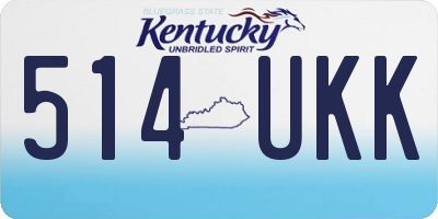 KY license plate 514UKK