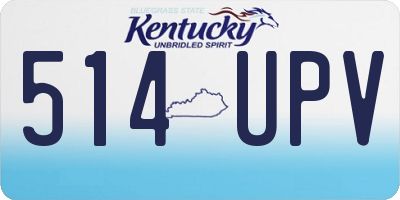 KY license plate 514UPV