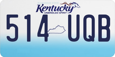 KY license plate 514UQB