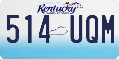 KY license plate 514UQM