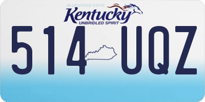 KY license plate 514UQZ