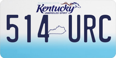 KY license plate 514URC