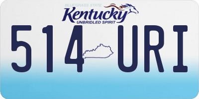 KY license plate 514URI