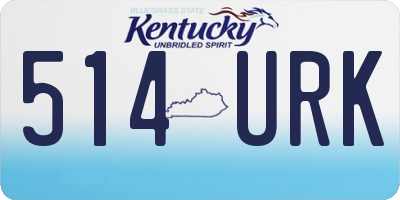 KY license plate 514URK