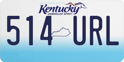 KY license plate 514URL
