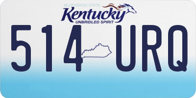 KY license plate 514URQ